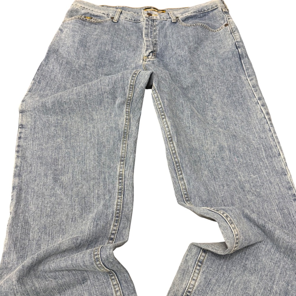 Lee Regular Fit Straight Leg Mens 40x34 Light Wash Blue Denim Jeans 2008949